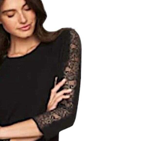 Milly Black Lace Trim Dress | Size S - Picture 7 of 7